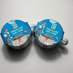 Cat in the hat, chocolate mug with cake mix inside new with tags adorable